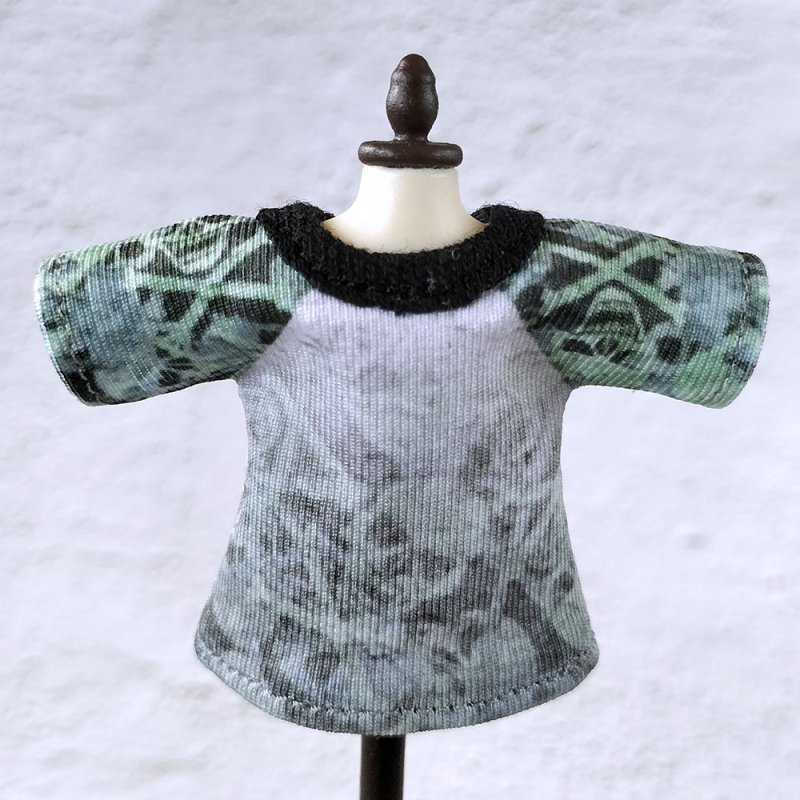 画像2: ＶネックスカルＴシャツ【グリーン】 (2)