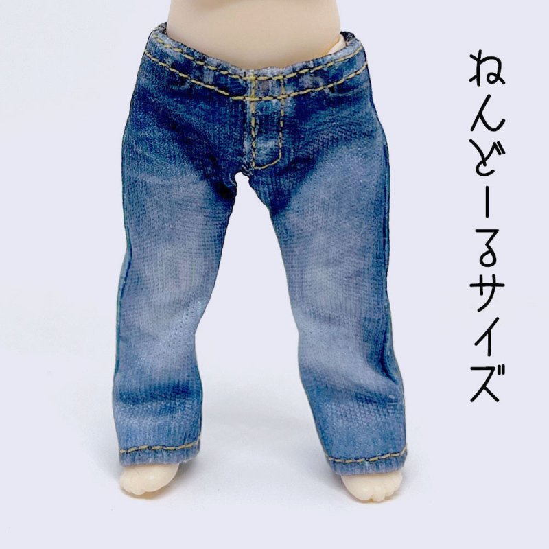 画像13: なんちゃってデニムパンツ2024 【定番ユーズド風ブルー】 (13)