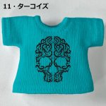 画像13: 単色プリント カスタムＴシャツ 【黒トライバル-髑髏】 (13)