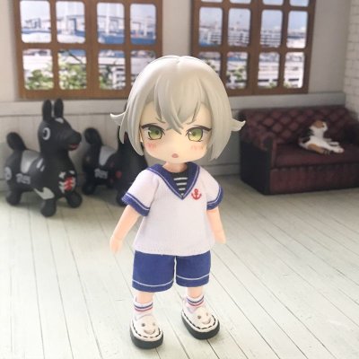 画像1: NDマグネット内蔵スリッポン【おばけホワイト】（NDサイズ）