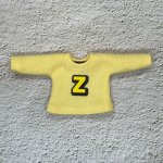 画像1: 【試作品】Tシャツ【ライトイエロー/文字「Z」/文字「黄色・ゴシック体」】 (1)