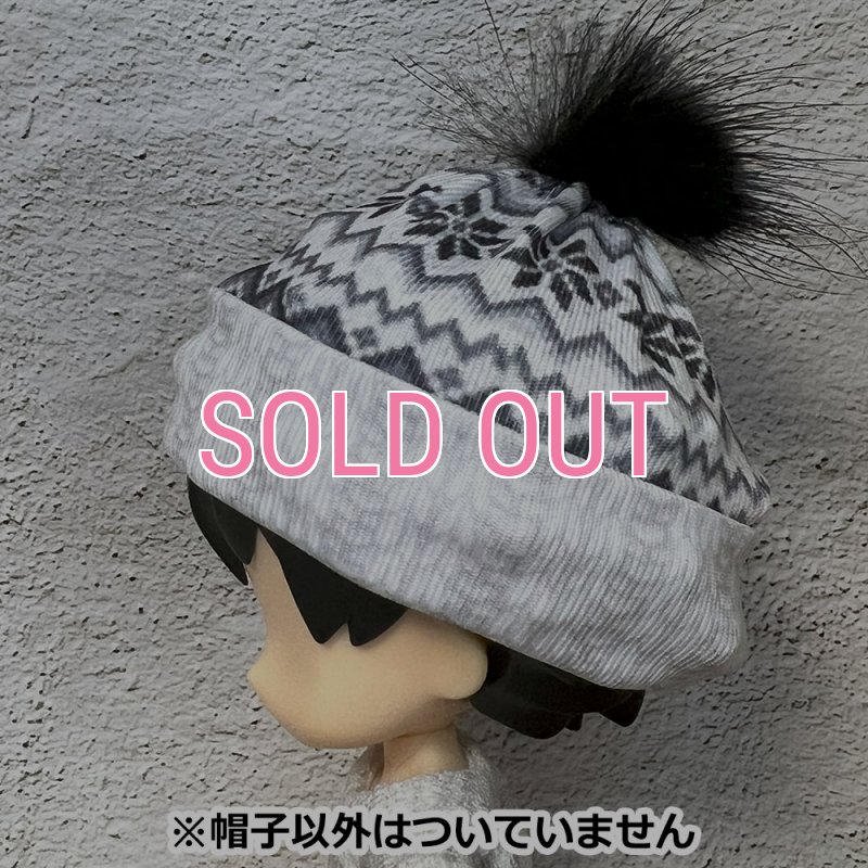 画像4: 【値下品】NDサイズなんちゃってニット帽【ノルディック柄グリーン】 (4)