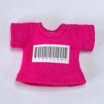 画像1: 【値下品】アウトレット【バーコード】Tシャツ【ルビーピンク】 (1)