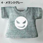 画像5: 単色プリント カスタムＴシャツ 【バッドフェイス白】 (5)