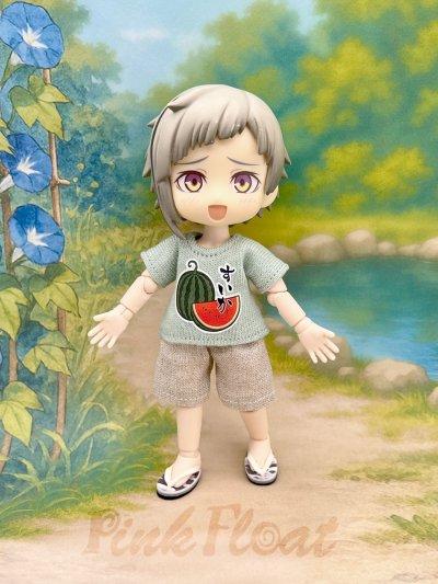 画像1: プリント カスタムＴシャツ【すいか/西瓜】