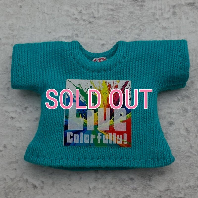 画像1: 【アウトレット】Tシャツ-その10　「Live Colorfully!/ターコイズ」 (1)