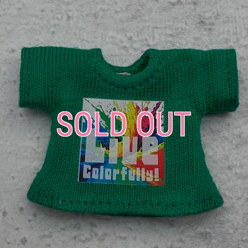 画像1: 【アウトレット】Tシャツ-その9　「Live Colorfully!/グリーン」 (1)