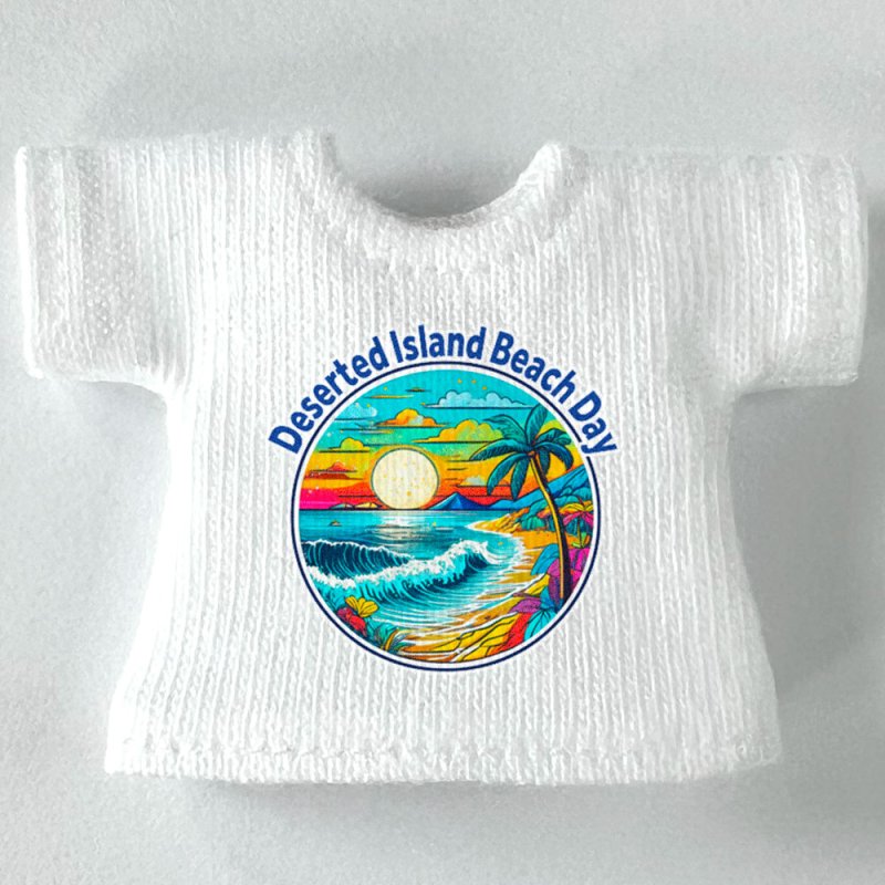 画像1: カスタムカラー プリントTシャツ 【無人島のお土産】 (1)