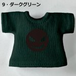 画像10: 単色プリント カスタムＴシャツ 【バッドフェイス黒】 (10)