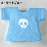 画像10: 単色プリント カスタムＴシャツ【ちびドクロ白】 (10)