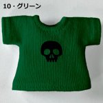 画像12: 単色プリント カスタムＴシャツ【ちびドクロ黒】 (12)
