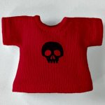 画像20: 単色プリント カスタムＴシャツ【ちびドクロ黒】 (20)