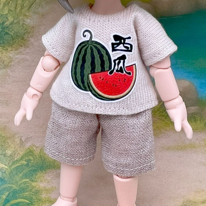 画像2: プリント カスタムＴシャツ【すいか/西瓜】 (2)