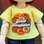 画像2: プリント カスタムＴシャツ【ドーナツB】 (2)