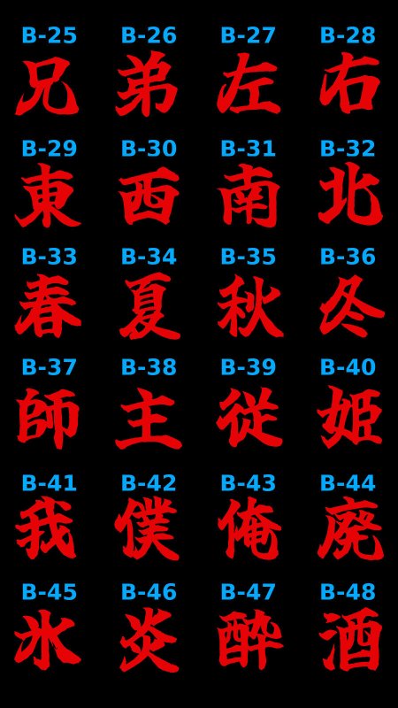 画像7: 選べるカスタム漢字 Tシャツ/タンクトップ【赤文字】 (7)